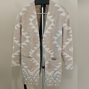 Frye Neutral Beige Knit Sweater Label Detail